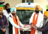ਡਾ. ਉਬਰਾਏ ਵੱਲੋਂ ਸਰਹੱਦੀ ਇਲਾਕੇ ਦੇ ਲੋਕਾਂ ਲਈ ਰਾਣਾ ਹਸਪਤਾਲ ਨੂੰ ਐਂਬੁਲੈਂਸ ਭੇਂਟ